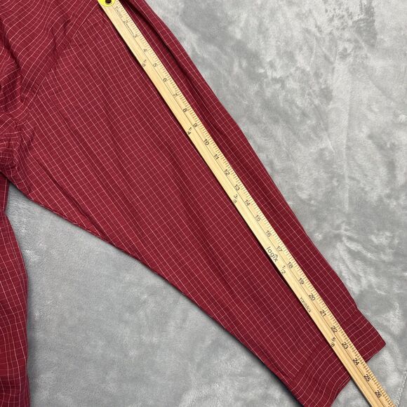 FSU Florida State Seminoles Men’s Maroon Plaid Long Sleeve Button-Up Shirt 3XL - Picture 7 of 8